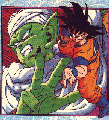 Goku adulto e, sullo sfondo, il nuovo Piccolo